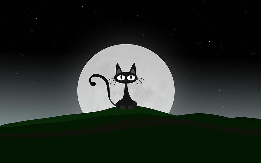7 Анимационна котка, анимационна котка страшна HD тапет