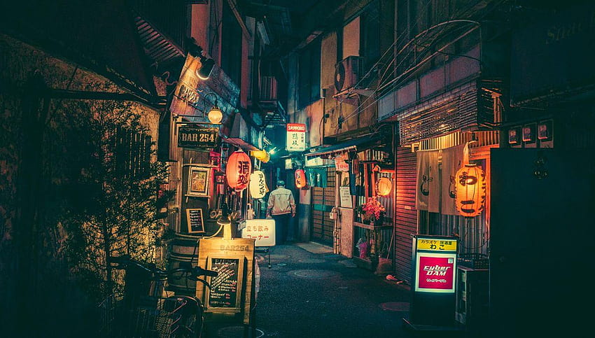 By Night by Masashi Wakui, tokyo street HD wallpaper | Pxfuel