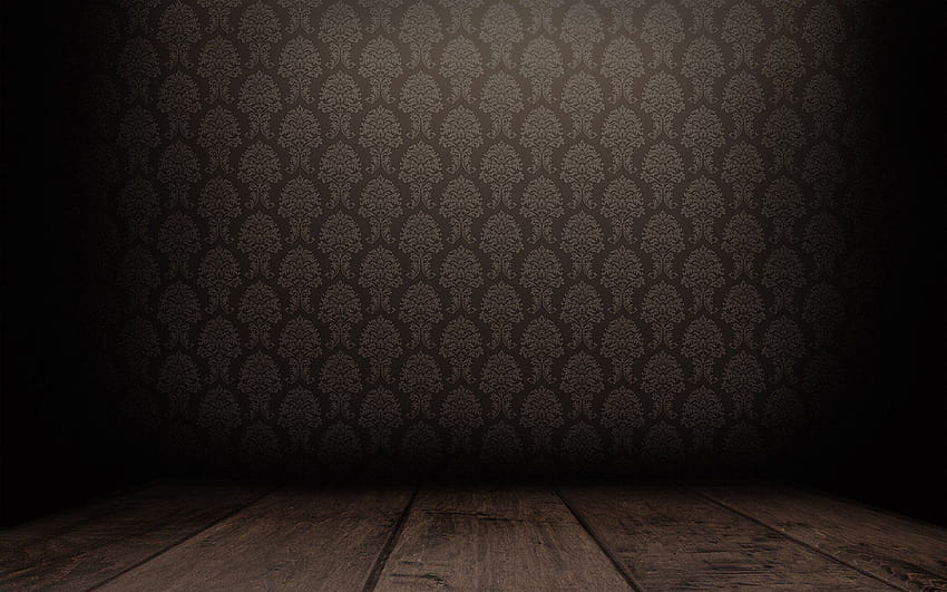 floor, Patterns, Brown, Empty, Room, Dark, Tranquillity, perspective floor HD wallpaper