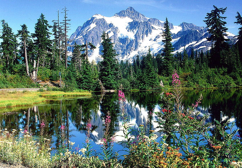 Seven mountain peaks you must admire in Washington state, mount shuksan washington HD wallpaper