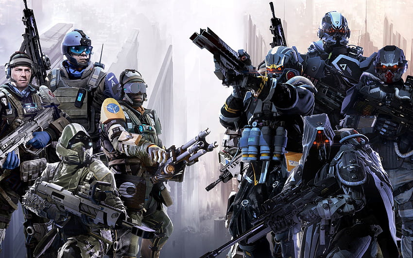 killzone, Shadow, Fall, Game, Future, War, Sci fi, Alien / and Mobile Backgrounds, soldats extraterrestres Fond d'écran HD
