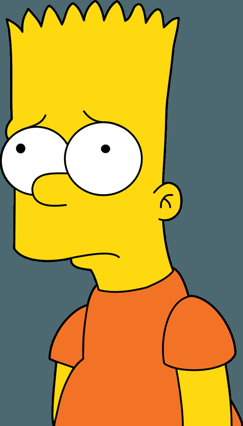 Bart Simpson bart simpson y s, bart triste fondo de pantalla del teléfono