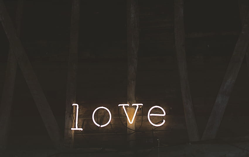 6015x3800 dark, love, neon light ...cool .me, love neon HD wallpaper