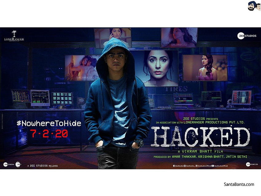 Hina Khan no crime de Vikram Bhatt, filme hackeado papel de parede HD