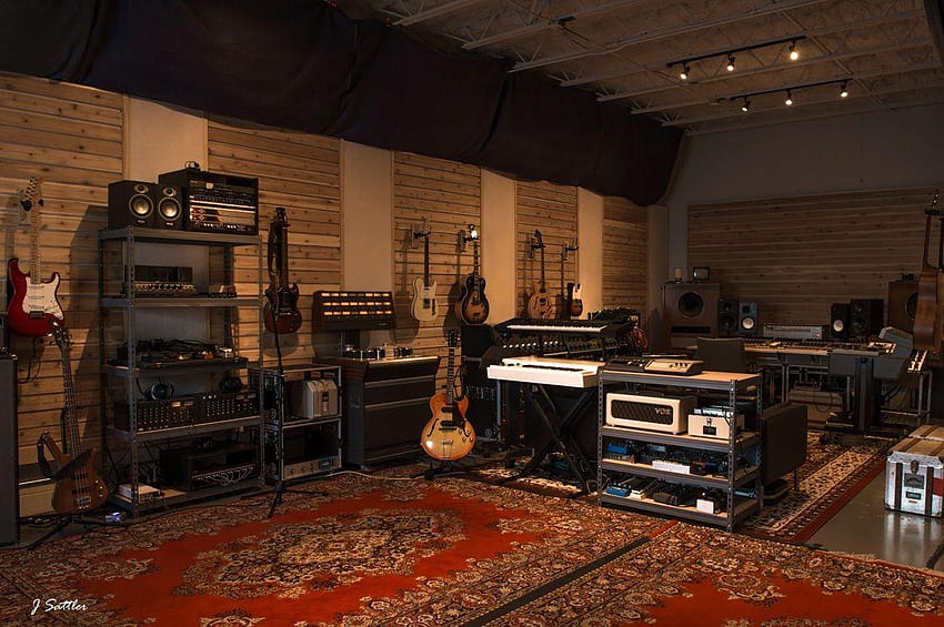 Comedor convertido en estudio de grabación en la casa de Sting, estudio de grabación en casa fondo de pantalla