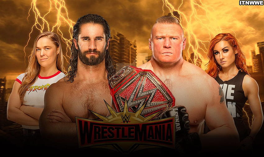 WrestleMania 35 Match Card y Timings Notes, 2019 wwe money in the bank fondo de pantalla