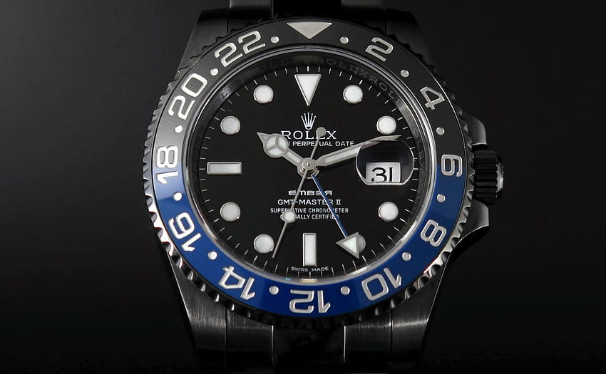 Rolex GMT Master II with black HD wallpaper