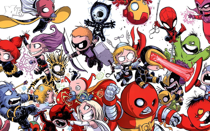 Cute Marvel Characters, marvel kawaii characters HD wallpaper