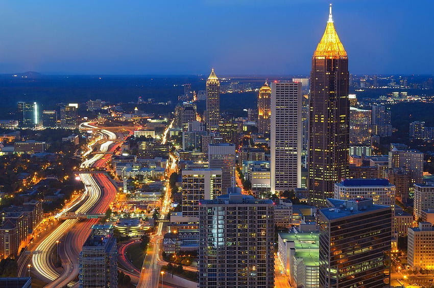 Atlanta City Skyline HD wallpaper
