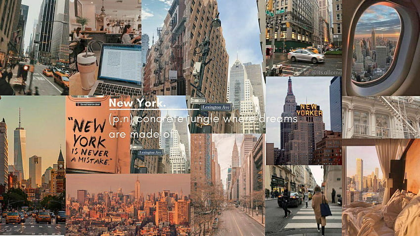 Portátil estético de Nueva York publicado por Christopher Johnson fondo de pantalla