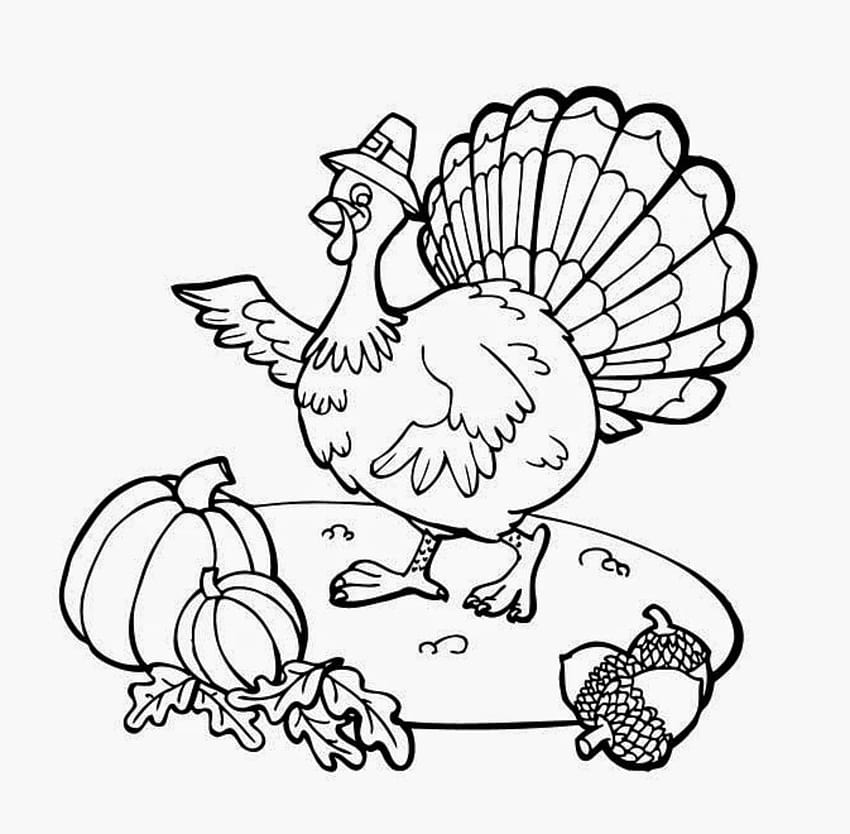 Coloring Paper With A Thanksgiving Turkey And Colored Pencils Background,  Coloring Turkey Pictures Background Image And Wallpaper for Free Download