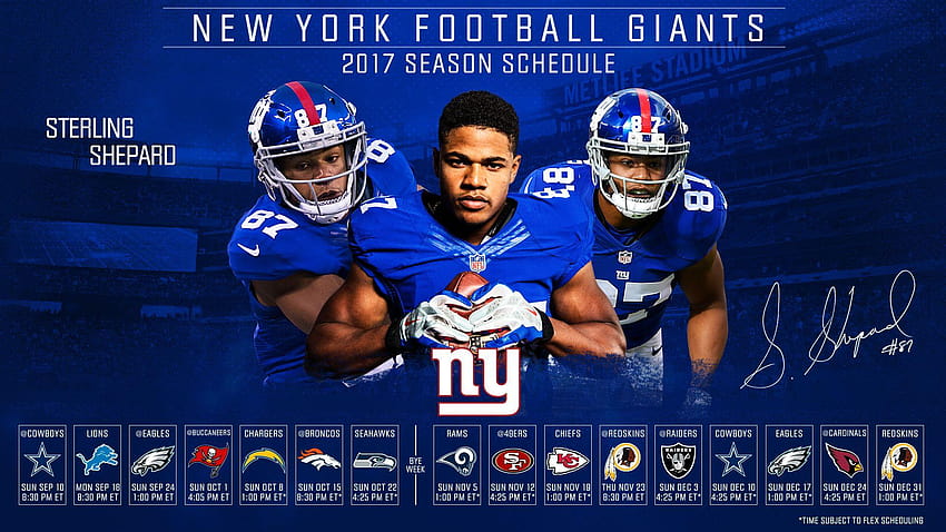 2019 New York Giants schedule: Downloadable wallpaper