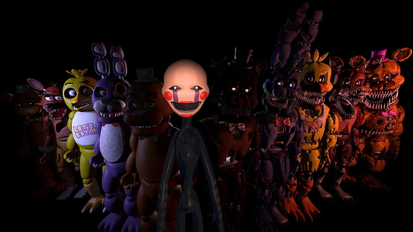 fnaf 4 PC wallpaper (1920x1080) [credit to enderziom2004 for full body png]  : r/fivenightsatfreddys