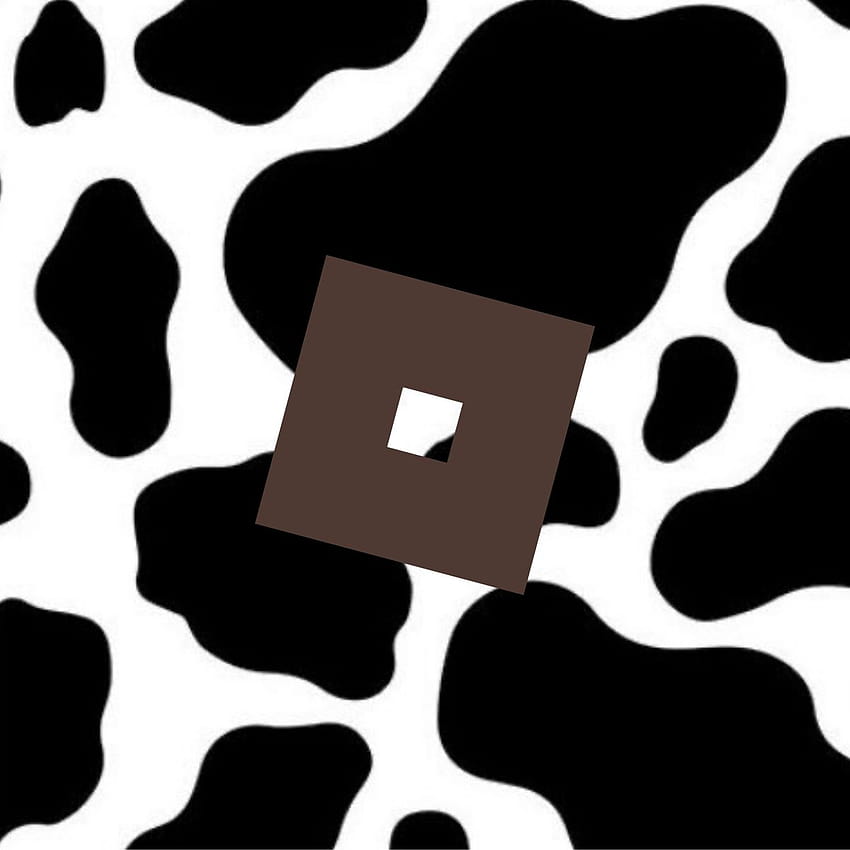 Roblox cow print app icon HD phone wallpaper