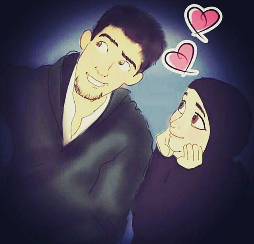 Anime Hijab, muslim girl cartoon HD wallpaper