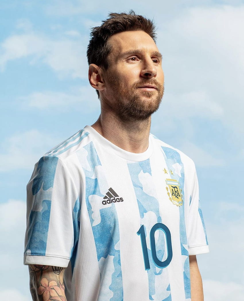 Argentina 2021 Home Jersey by adidas, messi copa america 2021 HD phone wallpaper
