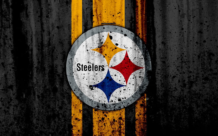 Antonio Brown art, Pittsburgh Steelers, NFL, USA, paint art, yellow  background, HD wallpaper