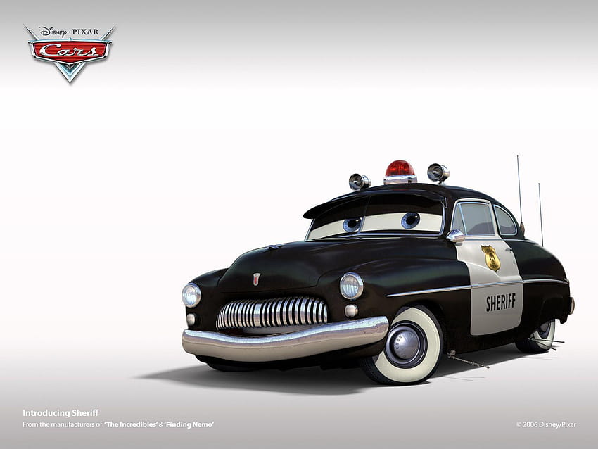 Sheriff Cars Анимационни филми HD тапет