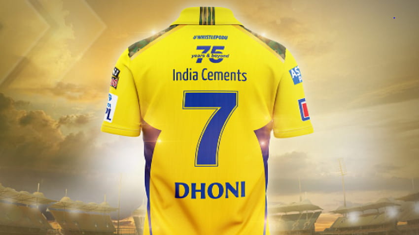 IPL 2022: el CSK de MS Dhoni presenta una nueva camiseta de ms dhoni fondo de pantalla