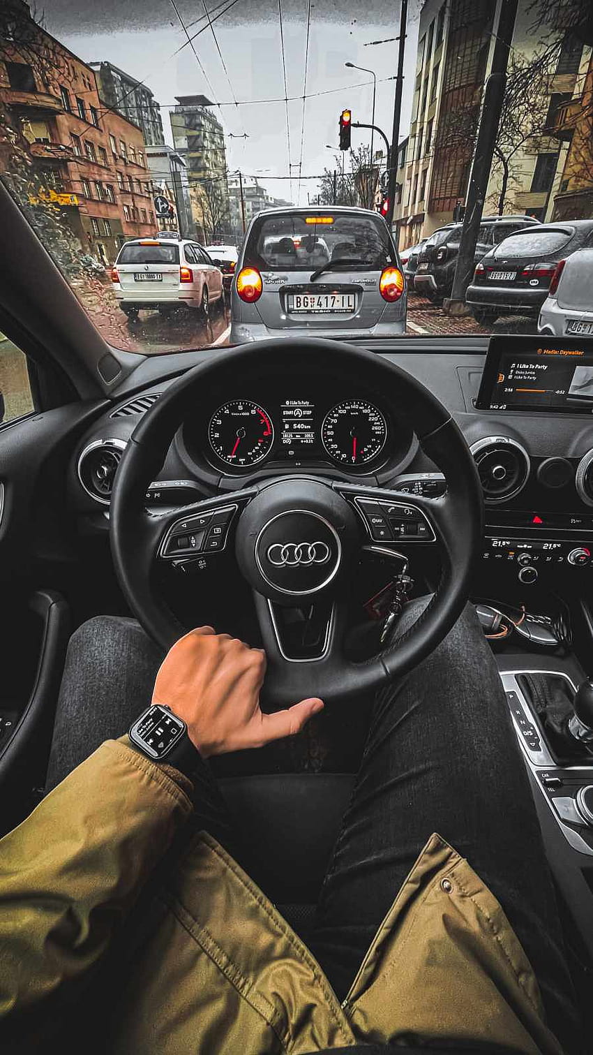 Audi Interieur IPhone, Audi Smartphone HD-Handy-Hintergrundbild