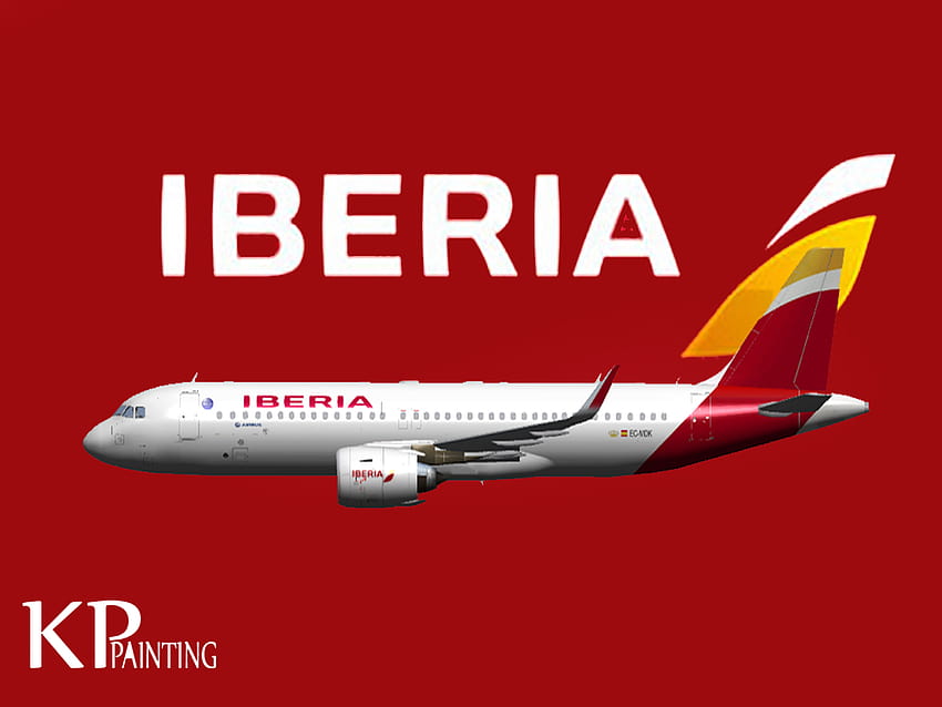 IBERIA Livery for A320neo HD wallpaper