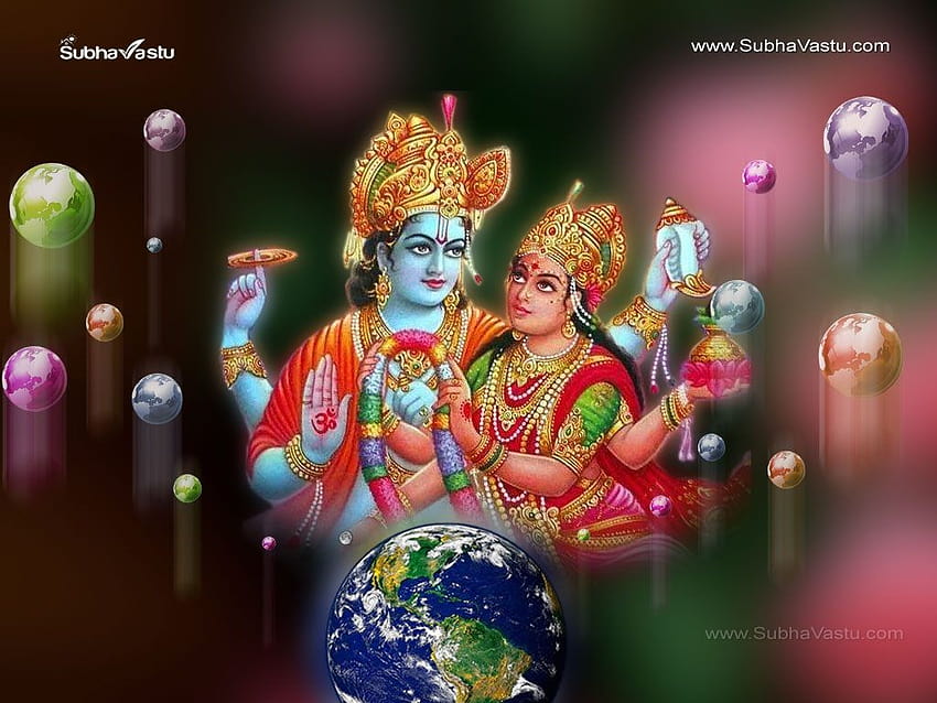 Lord Vishnu And Lakshmi, vishnu laxmi HD wallpaper | Pxfuel