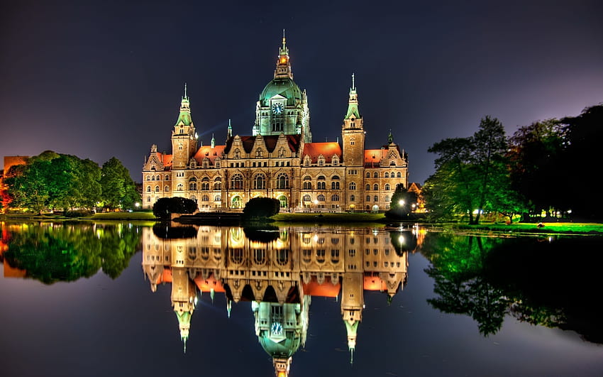City Castle Hannover Germany, germany city HD wallpaper