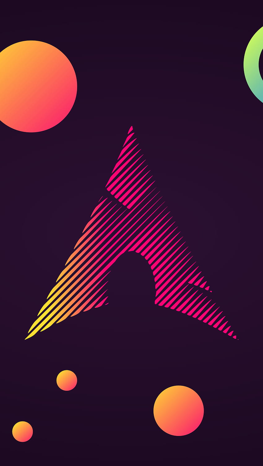 Arch Linux Abstract, phone linux HD phone wallpaper