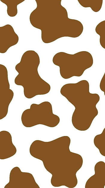 Aesthetic Brown Pastel posted by Zoey Cunningham brown cow print HD phone  wallpaper  Pxfuel