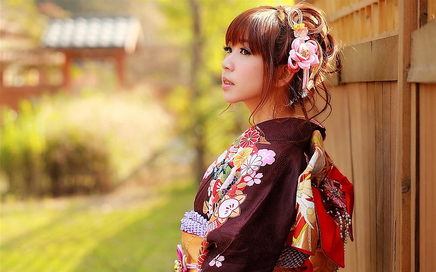 日本人の女の子, アジア人, 着物の服 2560x1600, 日本の女の子 高画質の壁紙