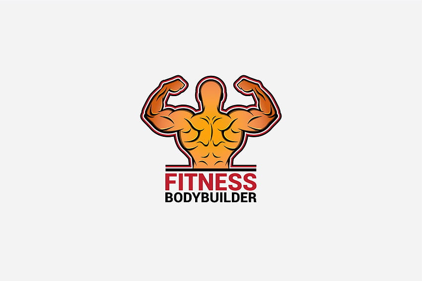 bodybuilder logo, bodybuilding logo HD wallpaper