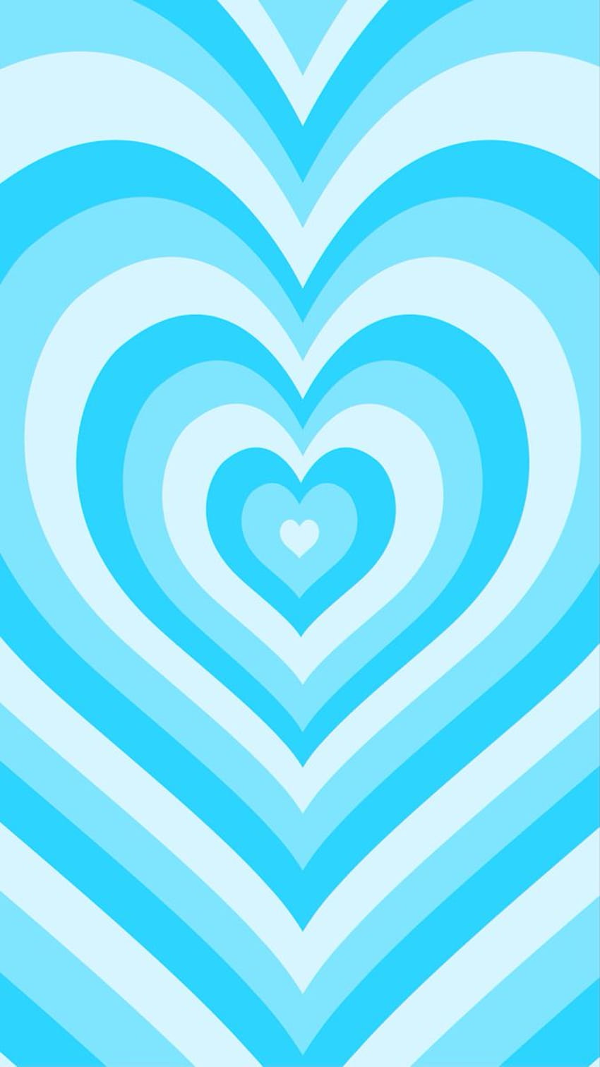 coeur bleu par y revival, coeur preppy Fond d'écran de téléphone HD
