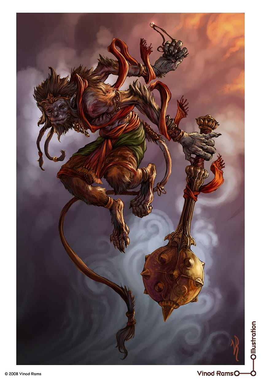 Les choses les plus étonnantes : Lord Hanuman Dangereux, dangereux hanuman Fond d'écran de téléphone HD