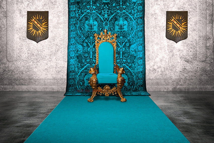 Cenário de impressão do trono real do rei, fundo do trono do rei papel de parede HD