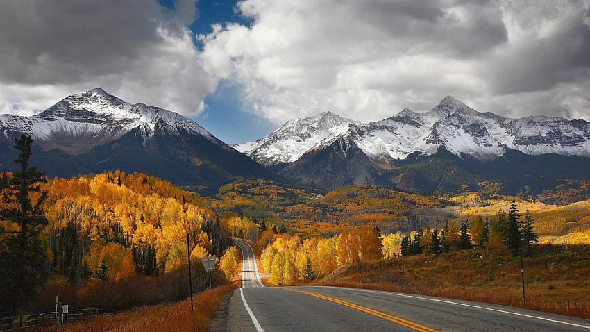 Fall Mountain Road, autumn mountain 1920x1080 HD wallpaper