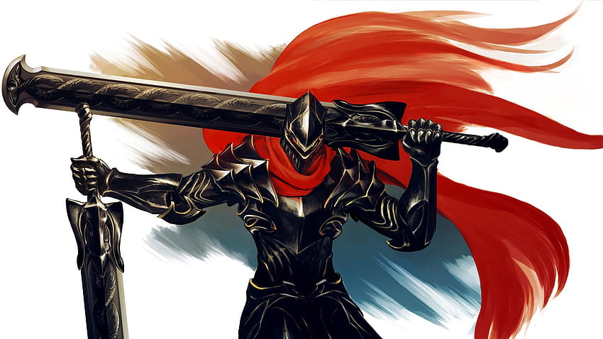 Rüstung, großes Schwert, Krieger, Overlord, Anime, Kunst, Anime-Overlord HD-Hintergrundbild