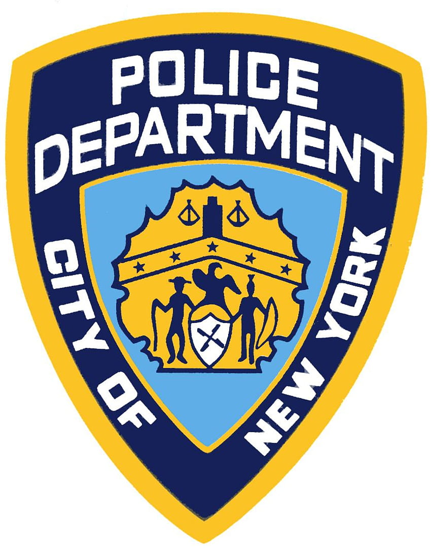 Logo de l'officier de police Une police, service de police de la ville de new york Fond d'écran de téléphone HD