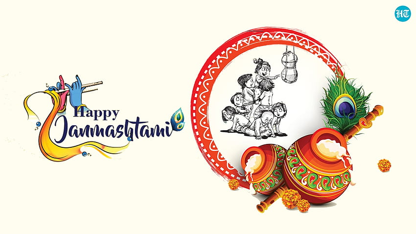 Feliz Janmashtami 2021: deseos, citas, mensajes para compartir con familiares y amigos, feliz krishna janmashtami 2021 fondo de pantalla