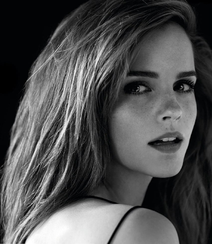 Emma Watson 4219 de 5169 , emma watson en blanco y negro fondo de pantalla del teléfono