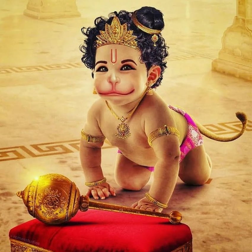 BHAKTI BHAWNA, dziecko Hanuman Tapeta na telefon HD