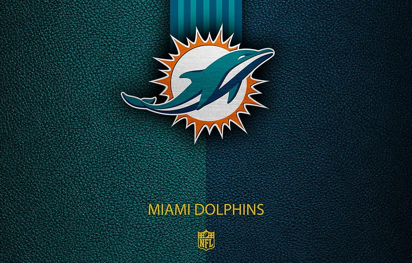 กีฬา โลโก้ NFL Miami Dolphins สำหรับ วอลล์เปเปอร์ HD