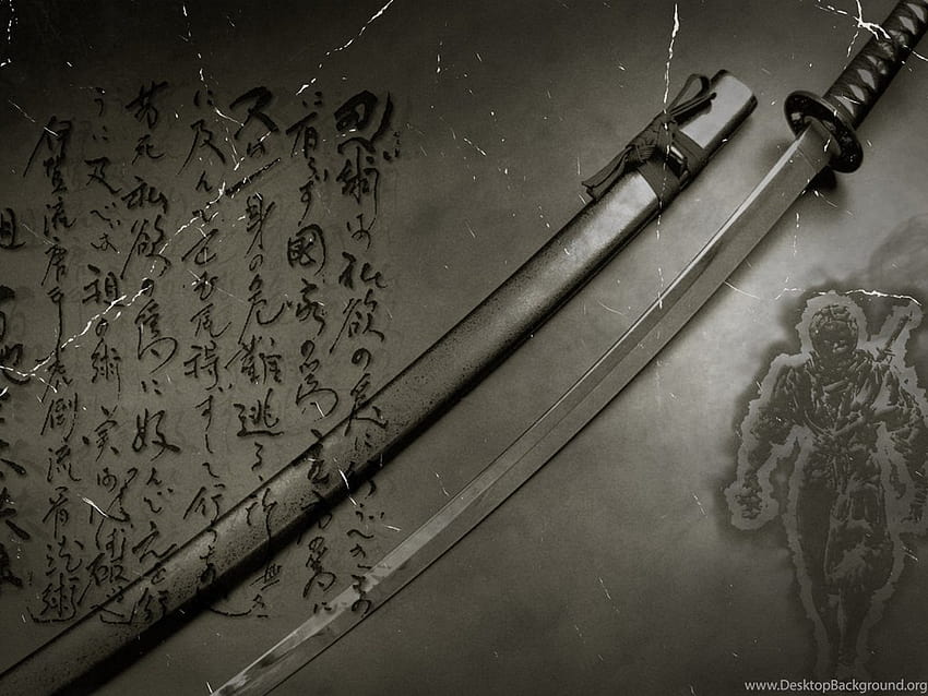 Yüksek Çözünürlüklü Japon Kılıcı Katana Bilgisayarı Tam Boyutlu ... Arka planlar, katana kılıcı bilgisayarı HD duvar kağıdı