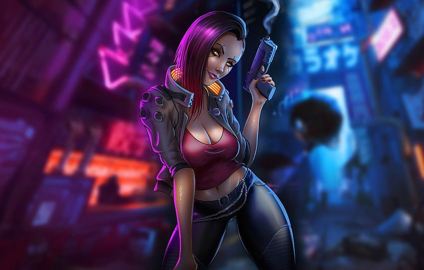 HD wallpaper: Video Game, Cyberpunk 2077, City, Futuristic, Girl, Woman  Warrior