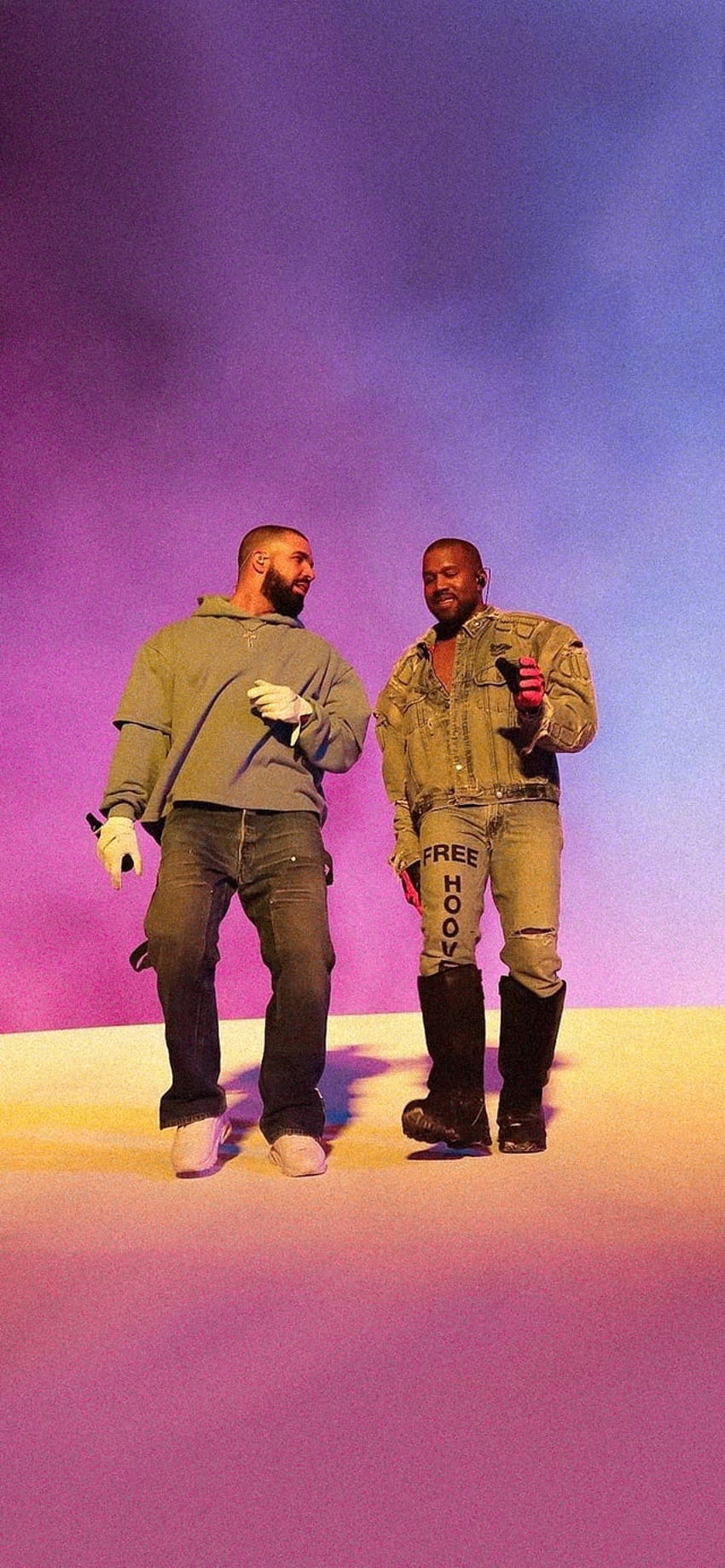Kanye & Drake คอนเสิร์ตเดรค วอลล์เปเปอร์โทรศัพท์ HD
