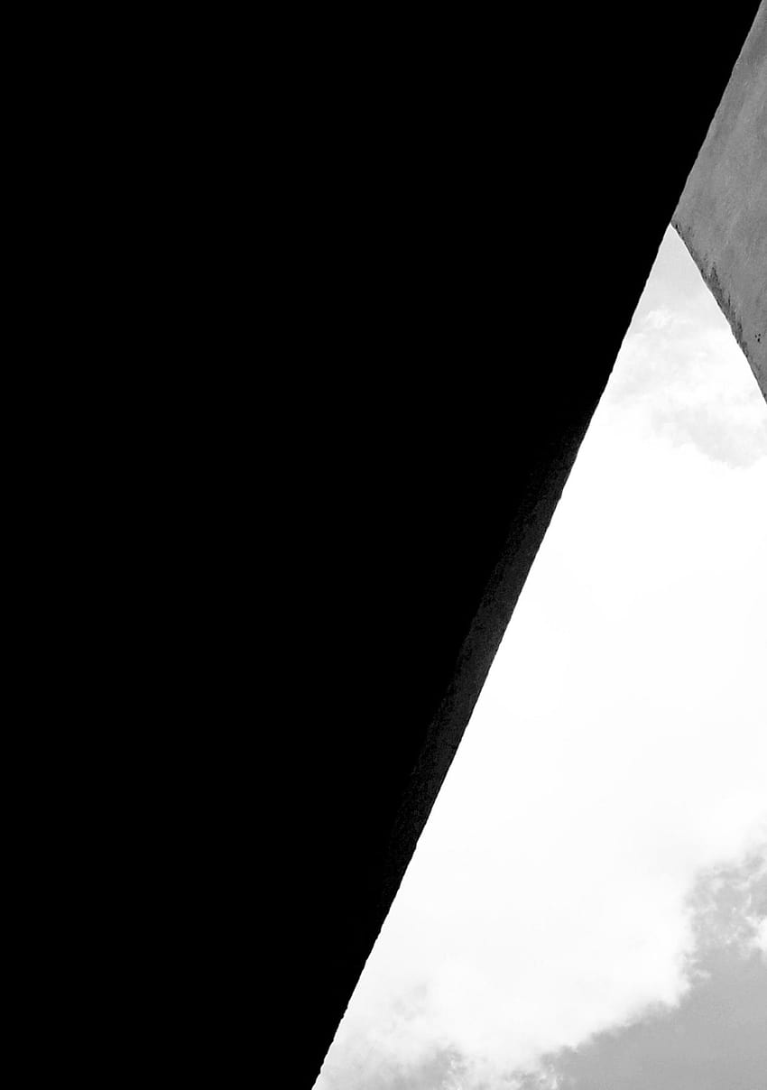 흑백 1564×2222 – 덤프, 절반은 검은색 절반은 흰색 HD 전화 배경 화면