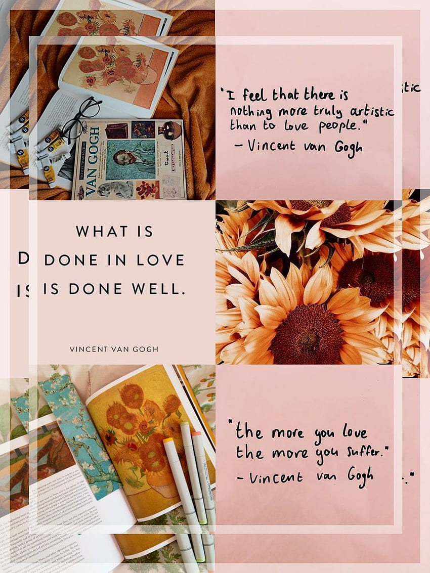 Vincent Van Gogh aesthetic. Citations of the :, well done HD phone wallpaper