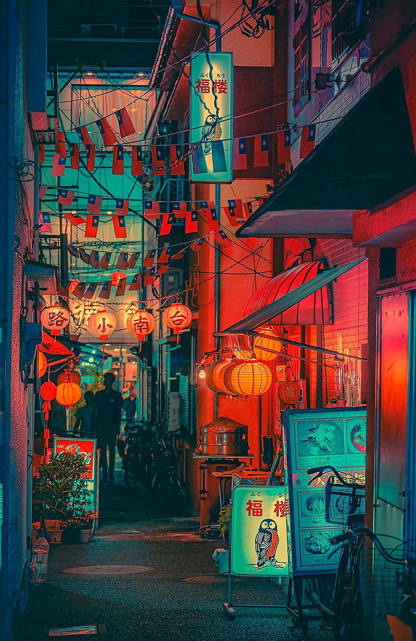 Taken in Yokohama's Chinatown, china town anime HD phone wallpaper