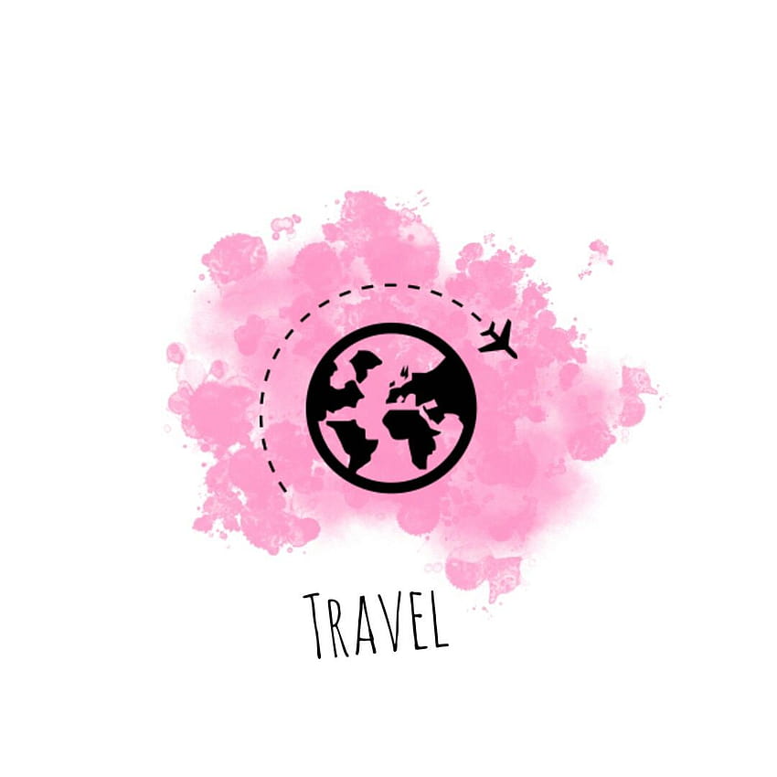 black instagram highlight covers travel