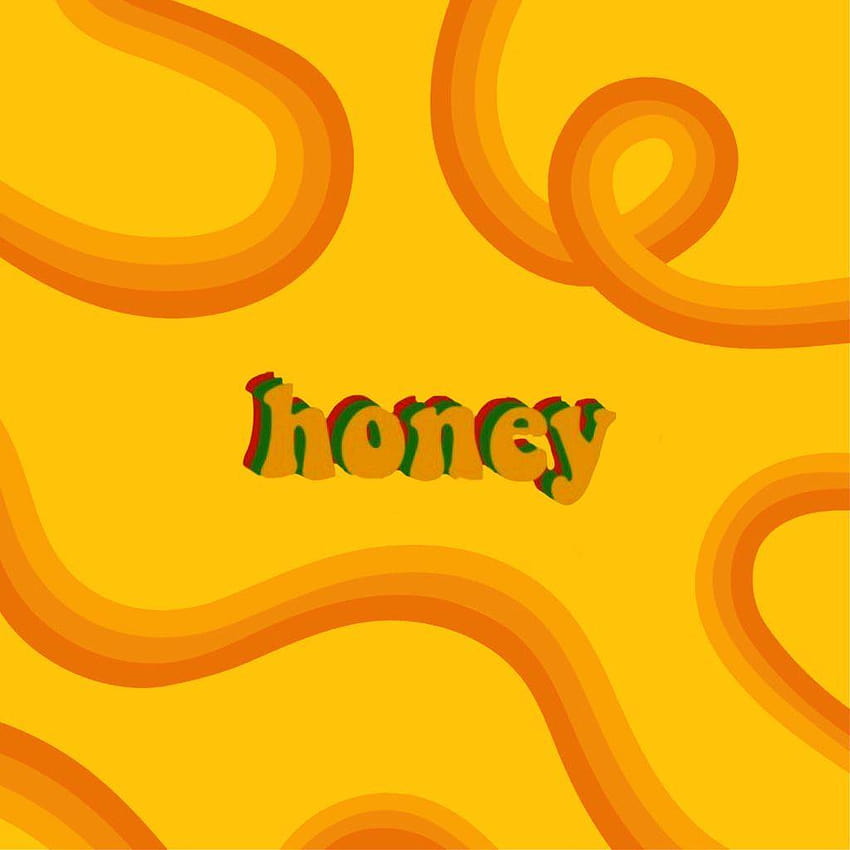 honey vsco popular vscoart swirls yellow orange wallpap, cute vsco yellow HD phone wallpaper