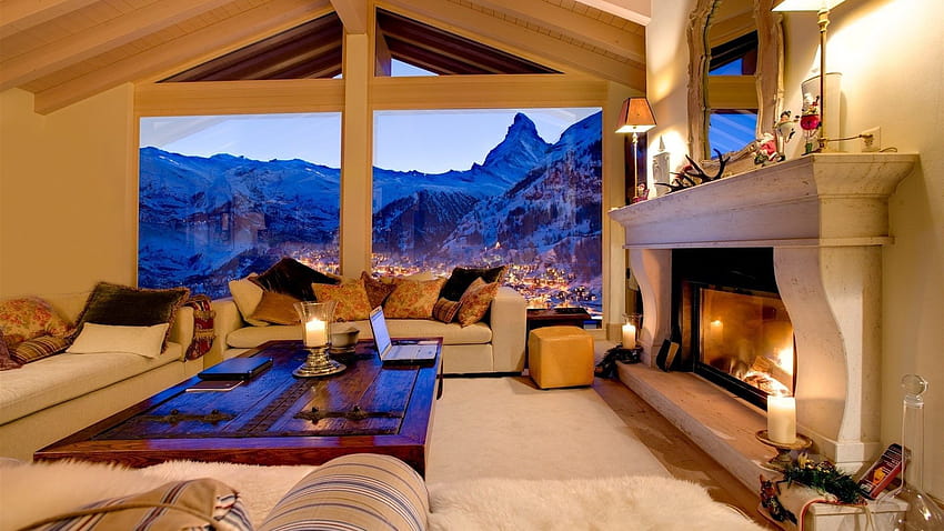 Winter fireplace HD wallpapers | Pxfuel